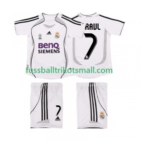 Fußballtrikots Real Madrid RAUL 7 2006 2007 Retro Kinder Kurzarm Heimtrikotsatz kaufen